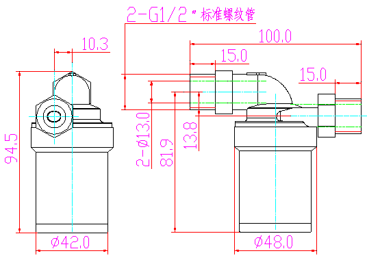 ZL38-33BG 熱水循環水泵平面圖